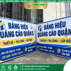 Bảng Bạt Quận 5 Quảng Cáo – Mẫu Đẹp, Giá Tốt