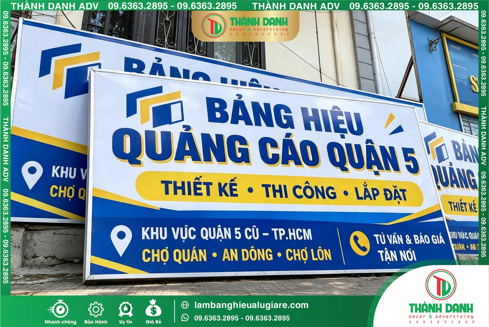Bảng Bạt Quận 5 Quảng Cáo – Mẫu Đẹp, Giá Tốt