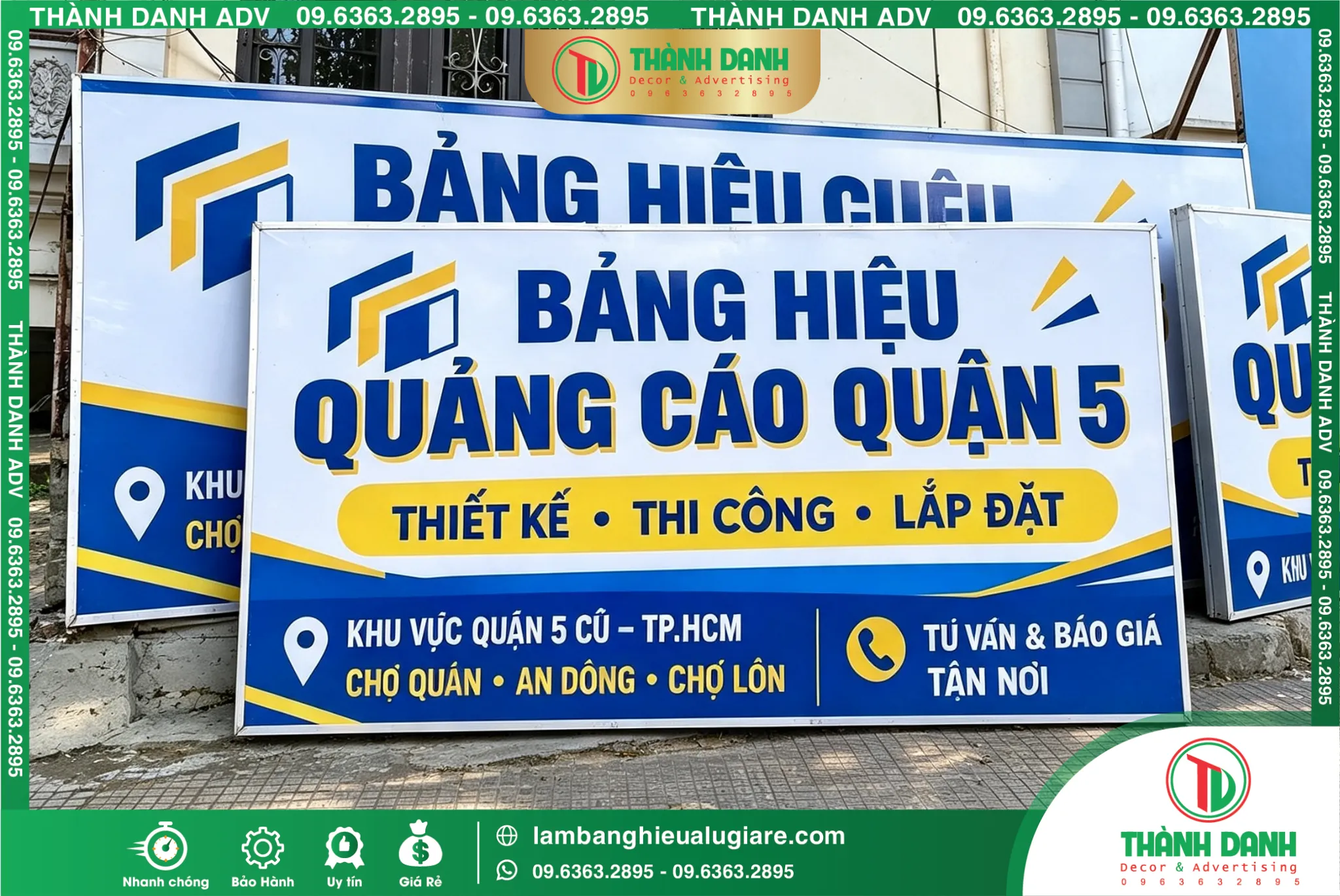 Bảng Bạt Quận 5 Quảng Cáo – Mẫu Đẹp, Giá Tốt