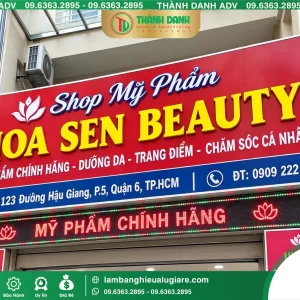 Bảng Bạt Quận 6 Hoa Sen Beauty – Mẫu Đẹp, Giá Tốt
