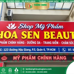 Bảng Bạt Quận 6 Hoa Sen Beauty – Mẫu Đẹp, Giá Tốt