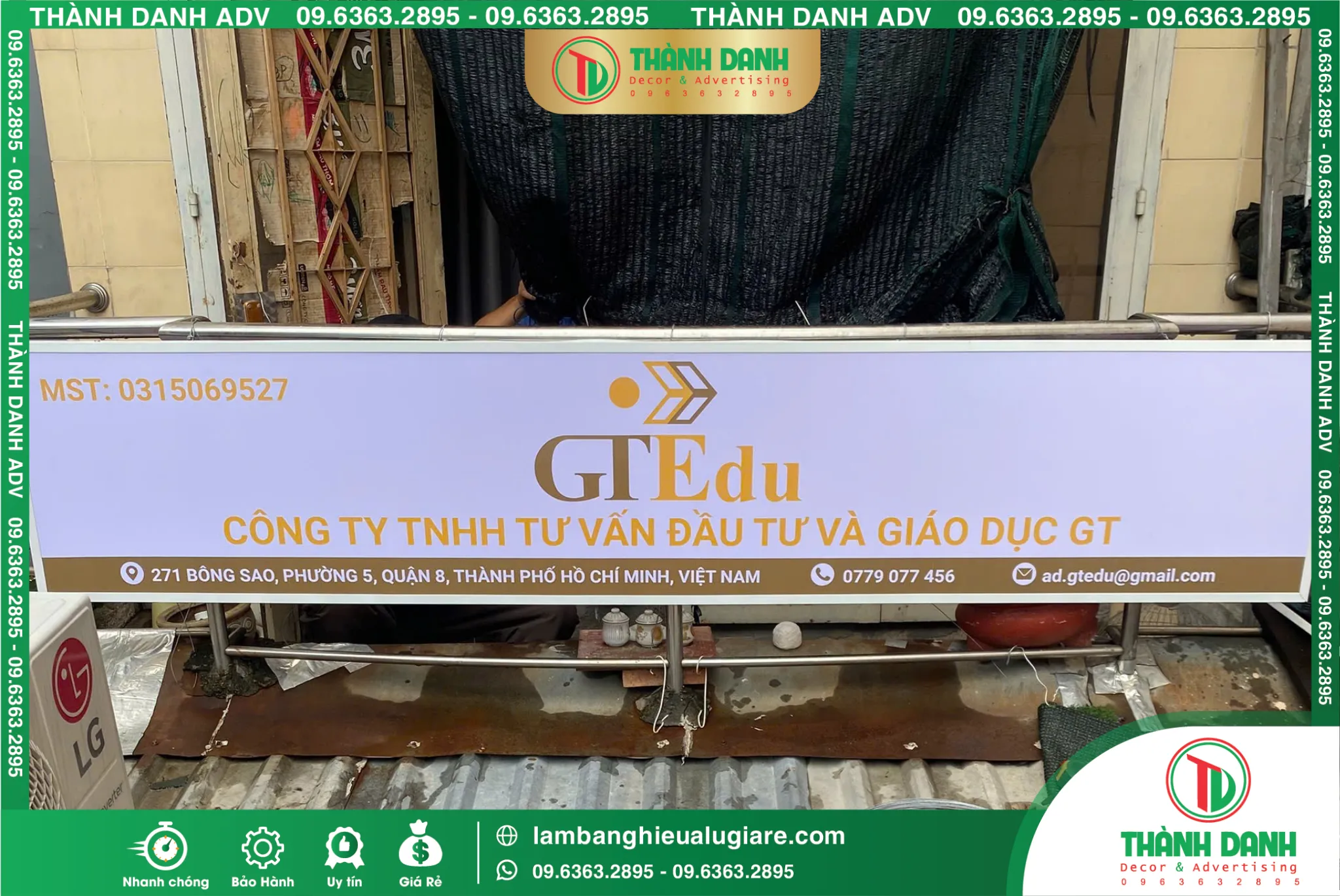 Bảng Bạt Quận 8 GTEdu – Mẫu Đẹp, Giá Tham Khảo, Thi Công Thực Tế