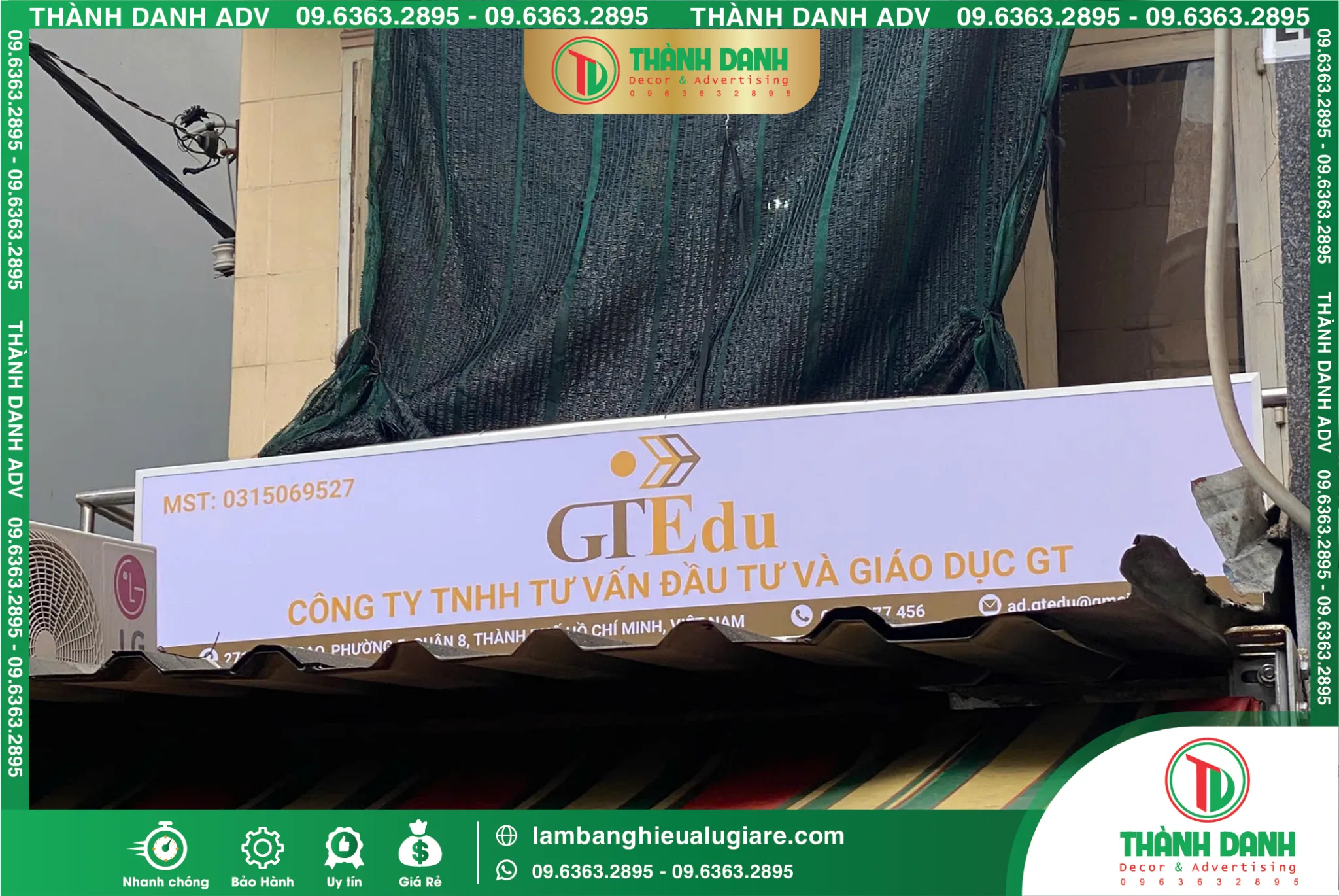 Bảng Bạt Quận 8 GTEdu – Mẫu Đẹp, Giá Tham Khảo, Thi Công Thực Tế
