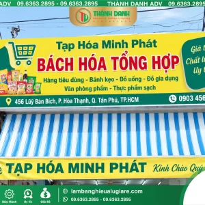 Bảng Bạt Quận Tân Phú Cho Bách Hóa – Mẫu Đẹp, Bền Đẹp