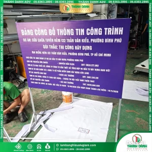Bảng Chỉ Dẫn Công Trình – Mẫu Đẹp, Giá Tốt