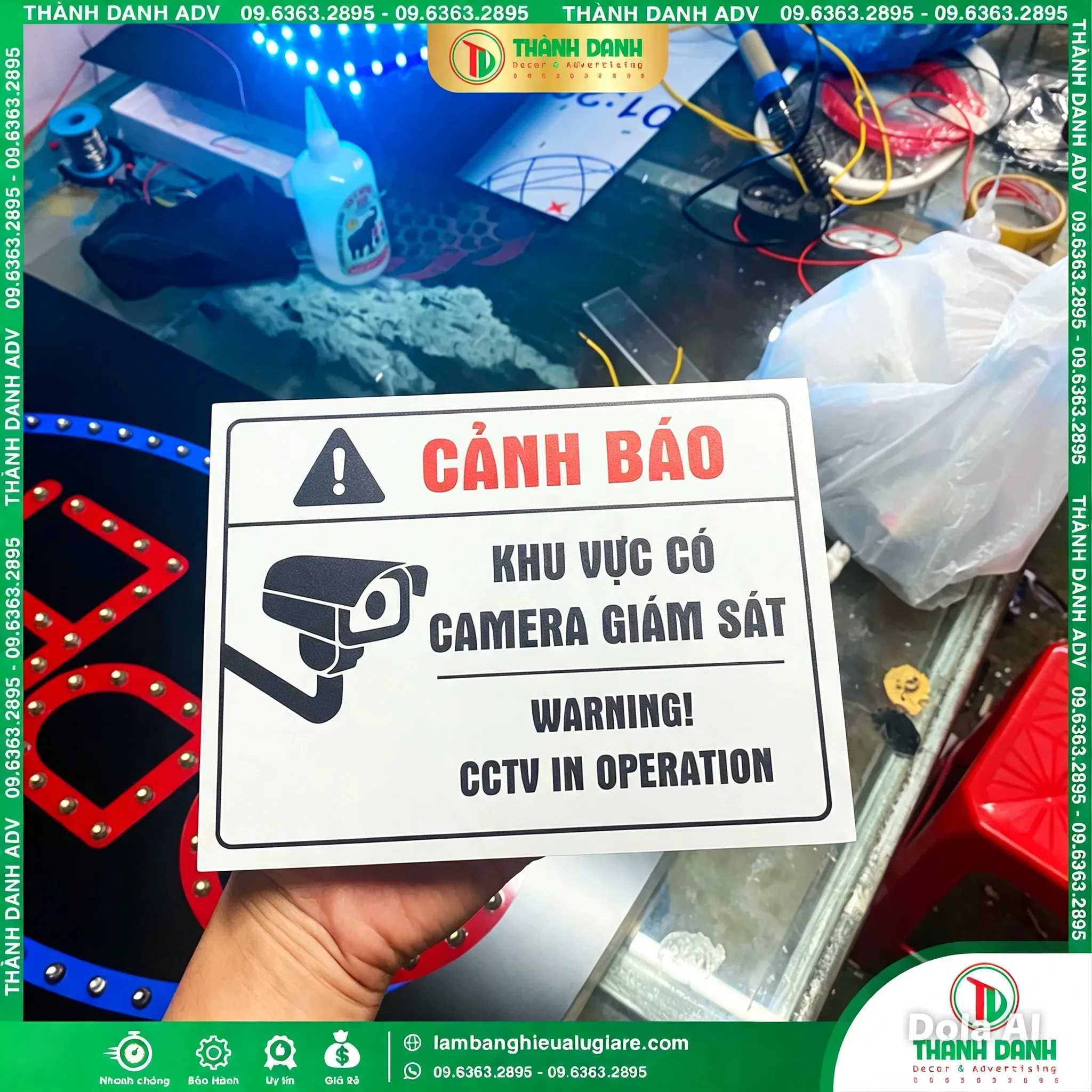 Bảng Chỉ Dẫn Công Trình – Mẫu Đẹp, Giá Tốt