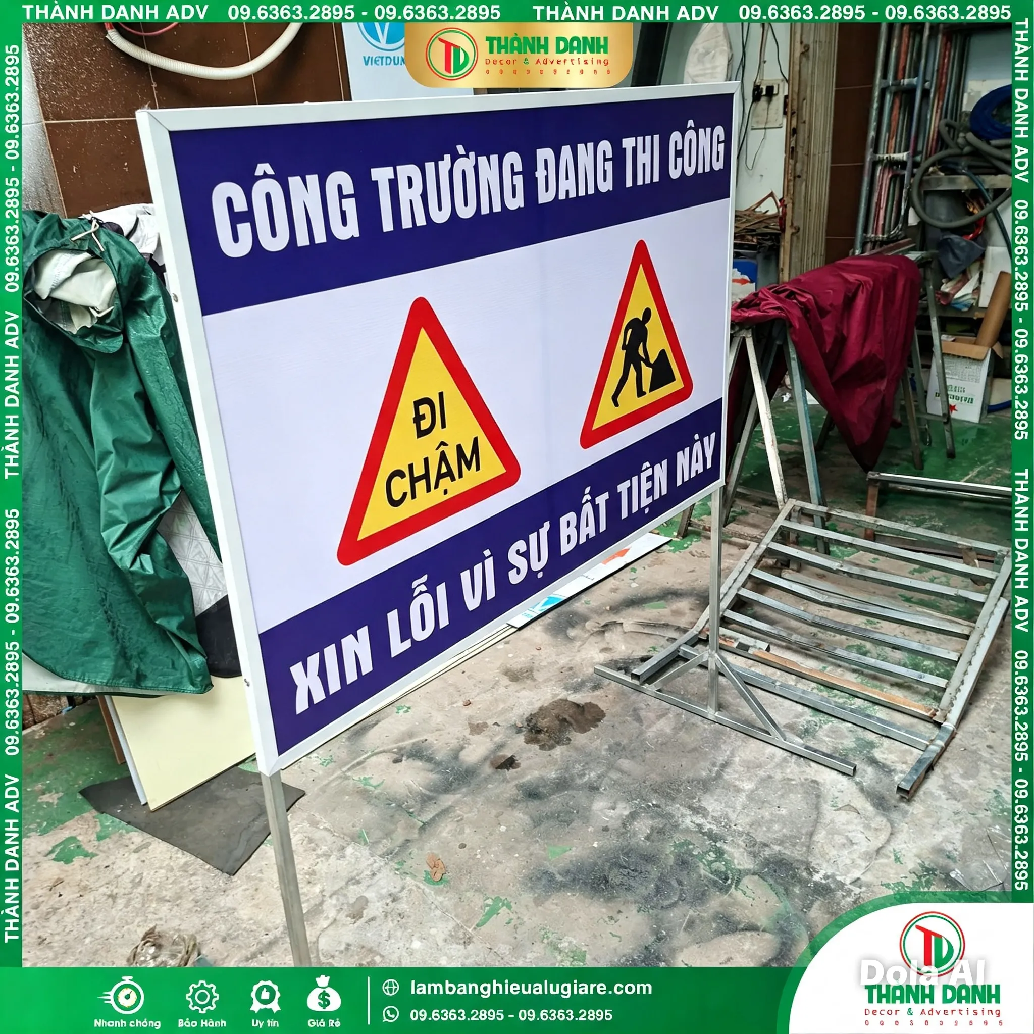Bảng Chỉ Dẫn Công Trình – Mẫu Đẹp, Giá Tốt
