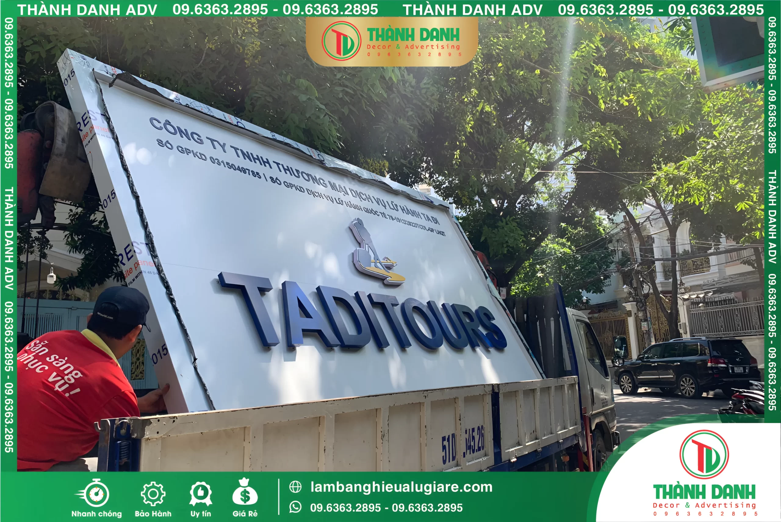 Bảng hiệu Alu Tân Phú giá rẻ - Công Ty TNHH TADITOURS Lữ Hành Ta Đi