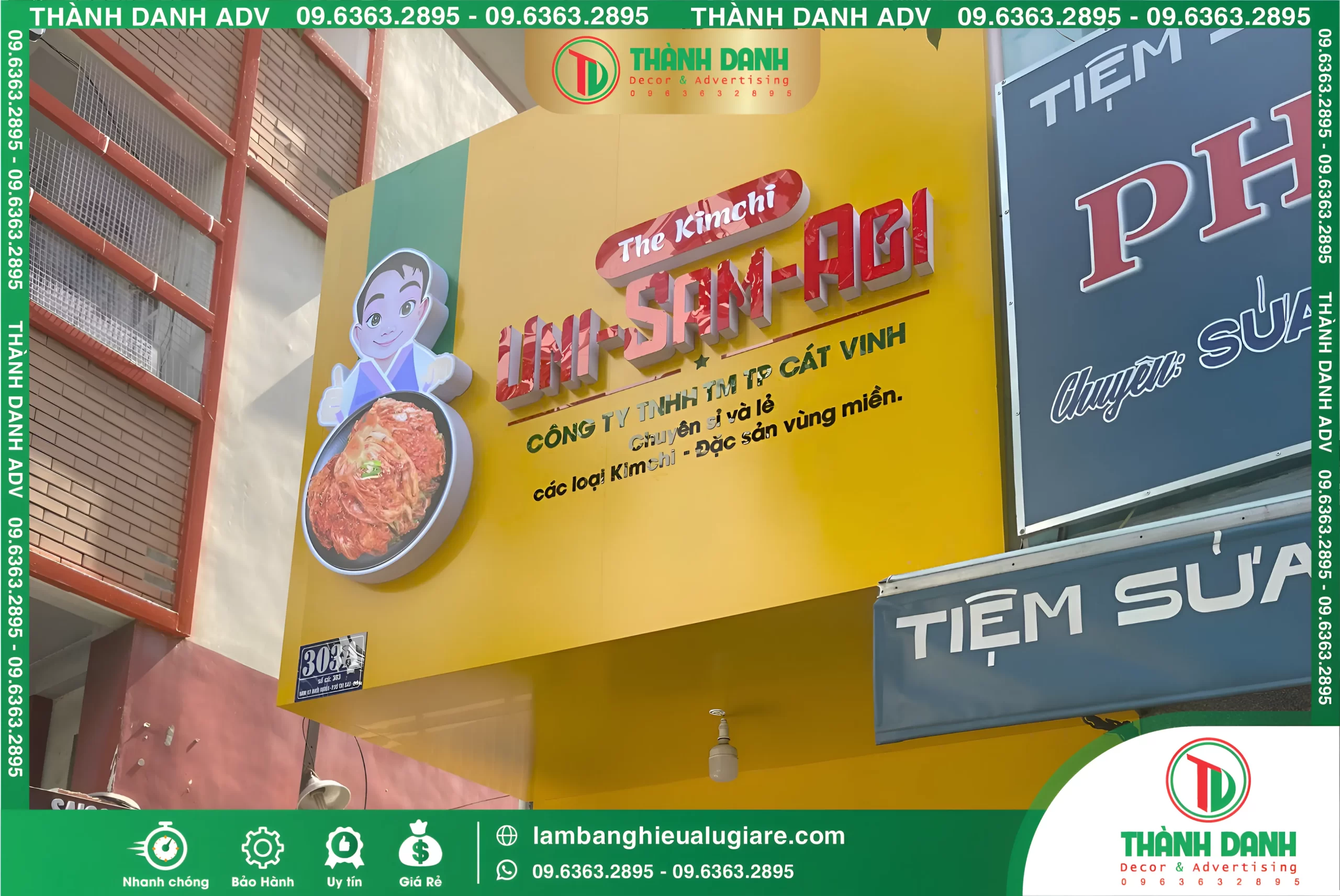 Chuyên Thiết Kế Thi Công Bảng Hiệu Alu Quận 3