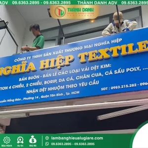 Bảng Hiệu Alu Nghĩa Hiệp Bình Tân – Mẫu Đẹp, Thi Công Thực Tế