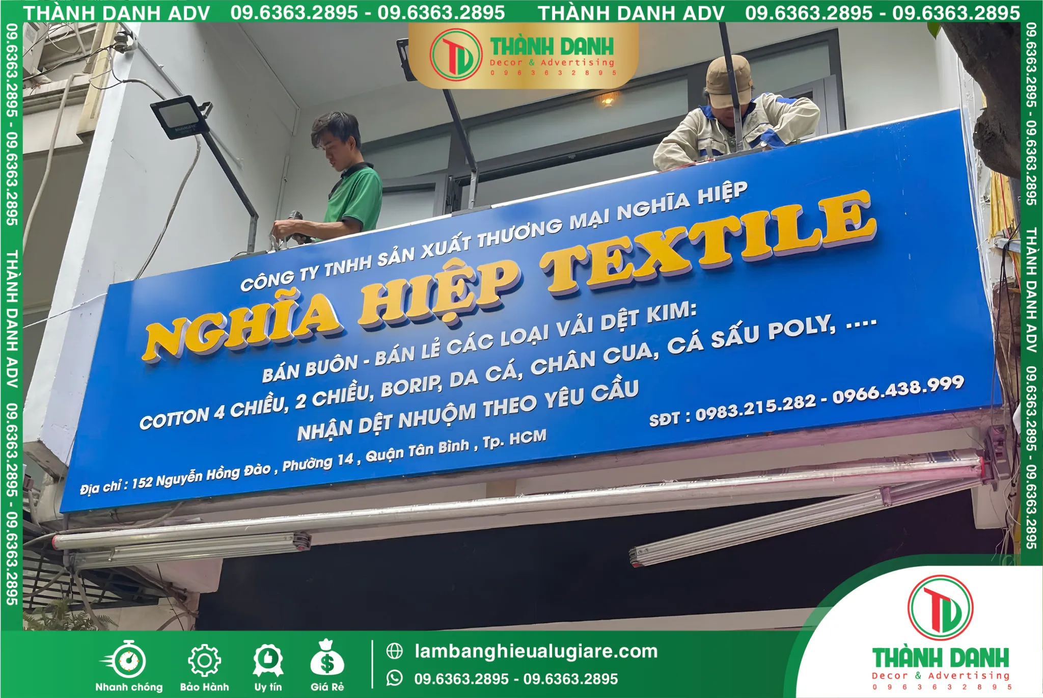 Bảng Hiệu Alu Nghĩa Hiệp Bình Tân – Mẫu Đẹp, Thi Công Thực Tế