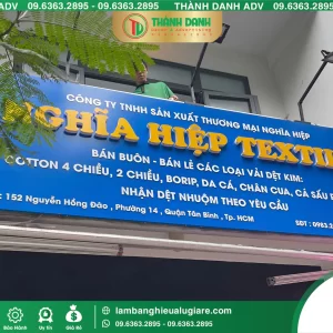 Bảng Hiệu Alu Nghĩa Hiệp Bình Tân – Mẫu Đẹp, Thi Công Thực Tế