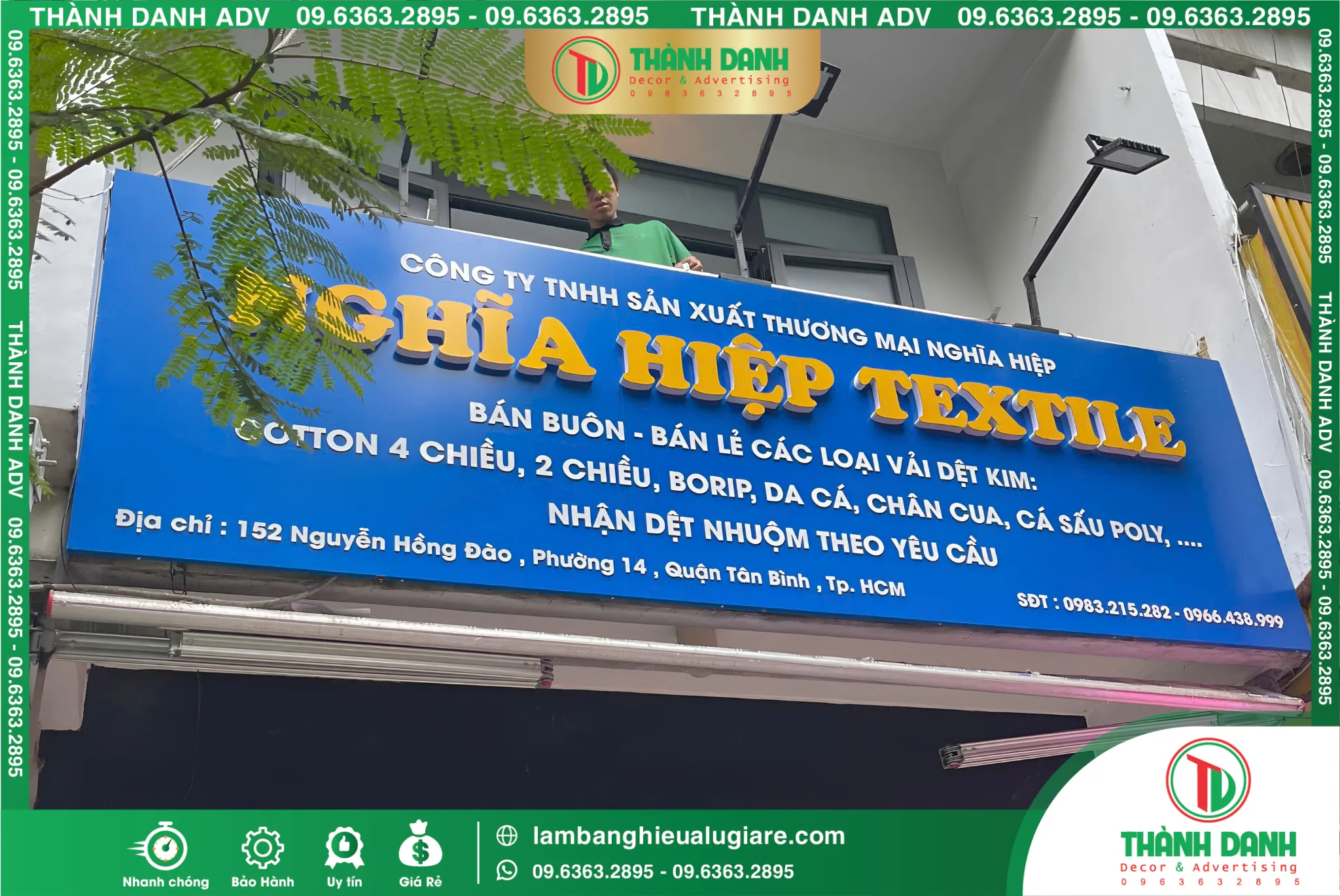 Bảng Hiệu Alu Nghĩa Hiệp Bình Tân – Mẫu Đẹp, Thi Công Thực Tế
