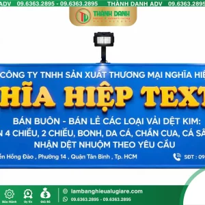 Bảng Hiệu Alu Nghĩa Hiệp Bình Tân – Mẫu Đẹp, Thi Công Thực Tế