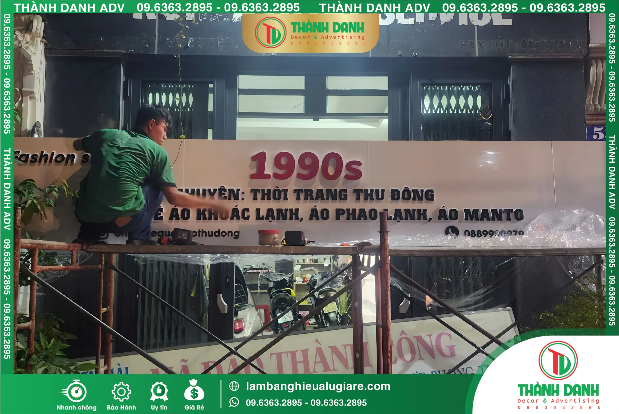 Bảng hiệu alu chữ nổi mica - Thiết kế đẹp với giá hợp lý