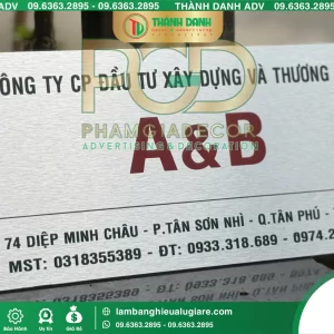 Bảng Tên Công Ty Đẹp, Chuyên Nghiệp – Giá Tốt 2026