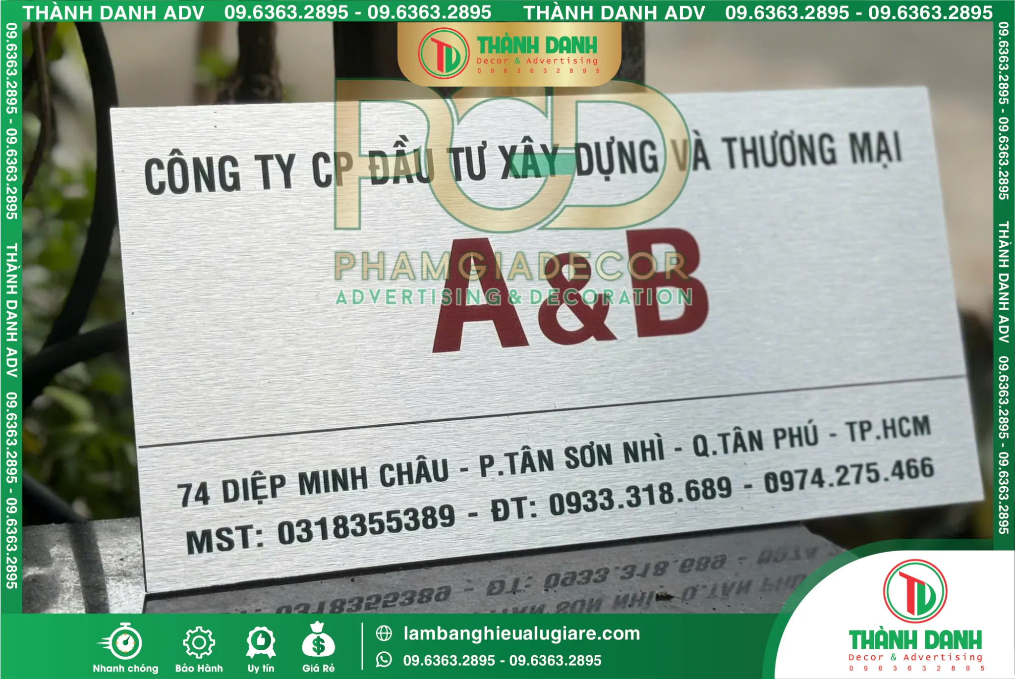 Bảng Tên Công Ty Đẹp, Chuyên Nghiệp – Giá Tốt 2026