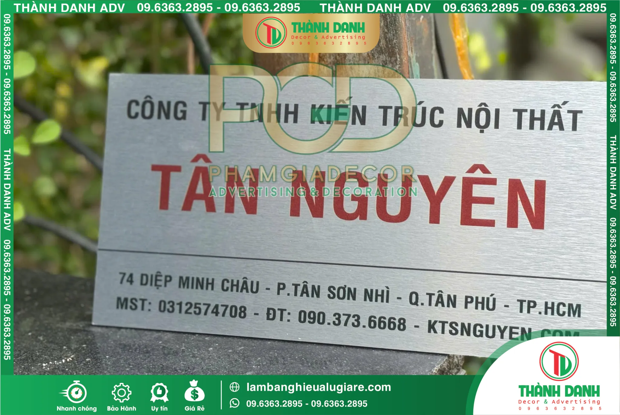 Bảng Tên Công Ty Đẹp, Chuyên Nghiệp – Giá Tốt 2026