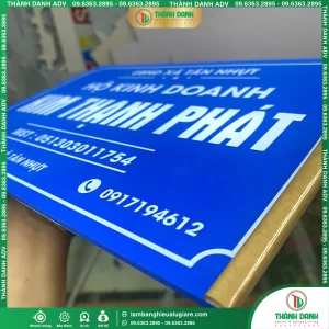 Bảng Tên Hộ Kinh Doanh Long An Kim Thạnh Phát – Mẫu Đẹp, Giá Tốt