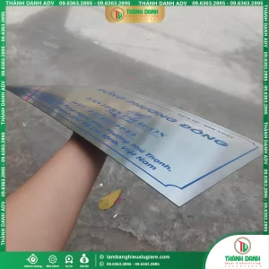Bảng Tên Inox In UV Công Ty Rồng Phương Đông Tân Phú – Mẫu Đẹp, Giá Tốt