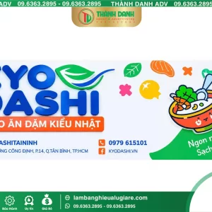 Làm Bảng Hiệu Cháo Ăn Dặm KYO DASHI Quận Tân Bình – Báo Giá Hôm Nay