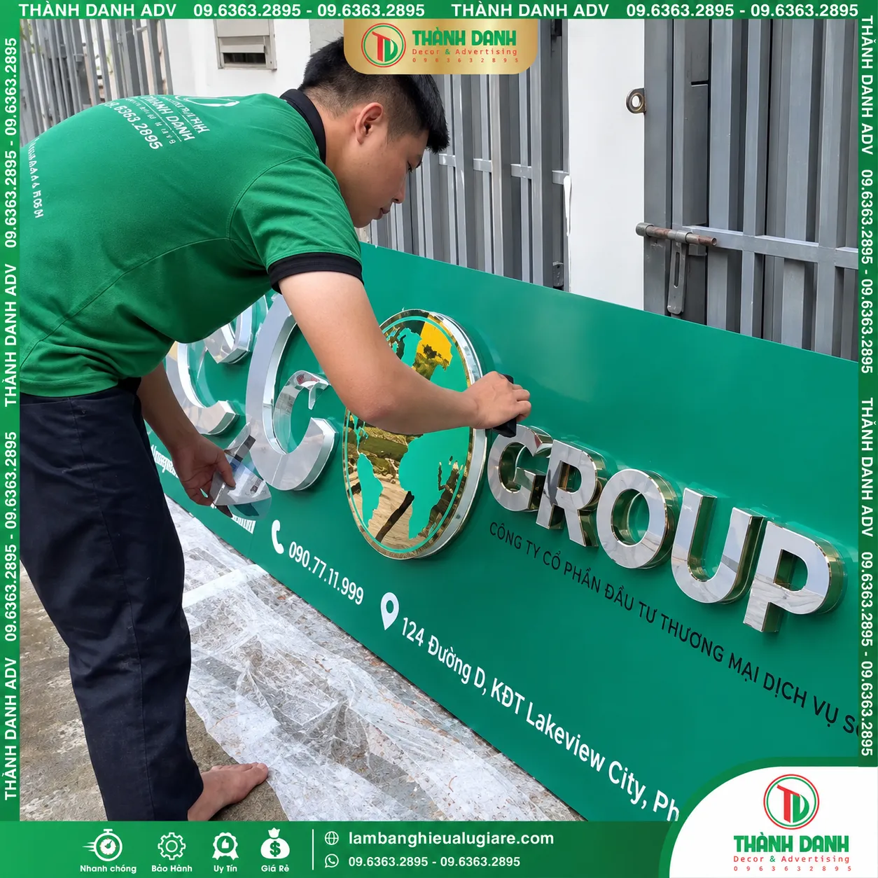 Chữ Inox Đế Mica Đẹp, Giá Tốt – Làm Theo Yêu Cầu