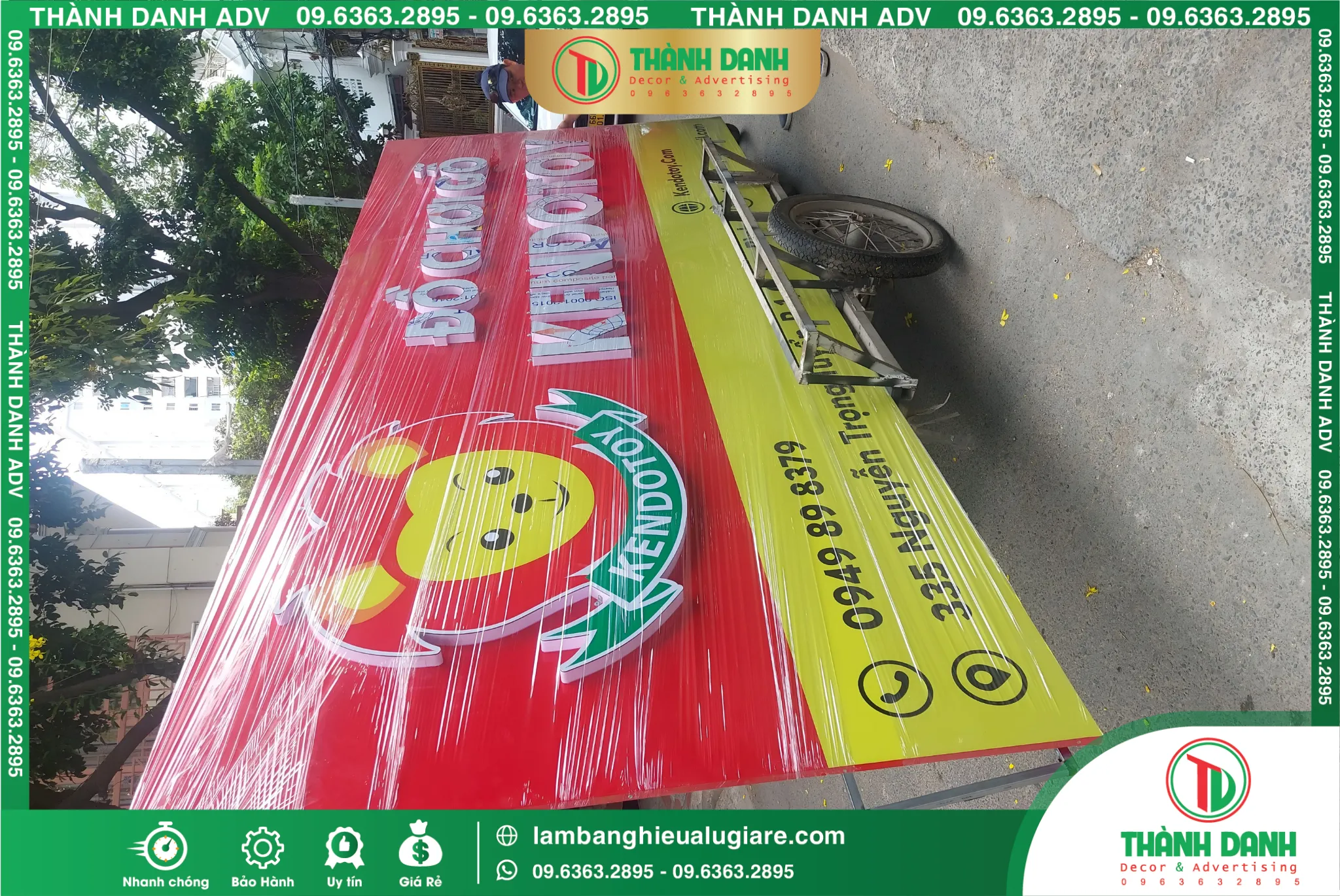 Làm Bảng Hiệu Đồ Chơi Gỗ Kendotoy Tân Bình – Thiết Kế Đẹp