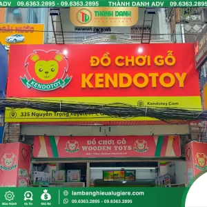 Làm Bảng Hiệu Đồ Chơi Gỗ Kendotoy Tân Bình – Thiết Kế Đẹp