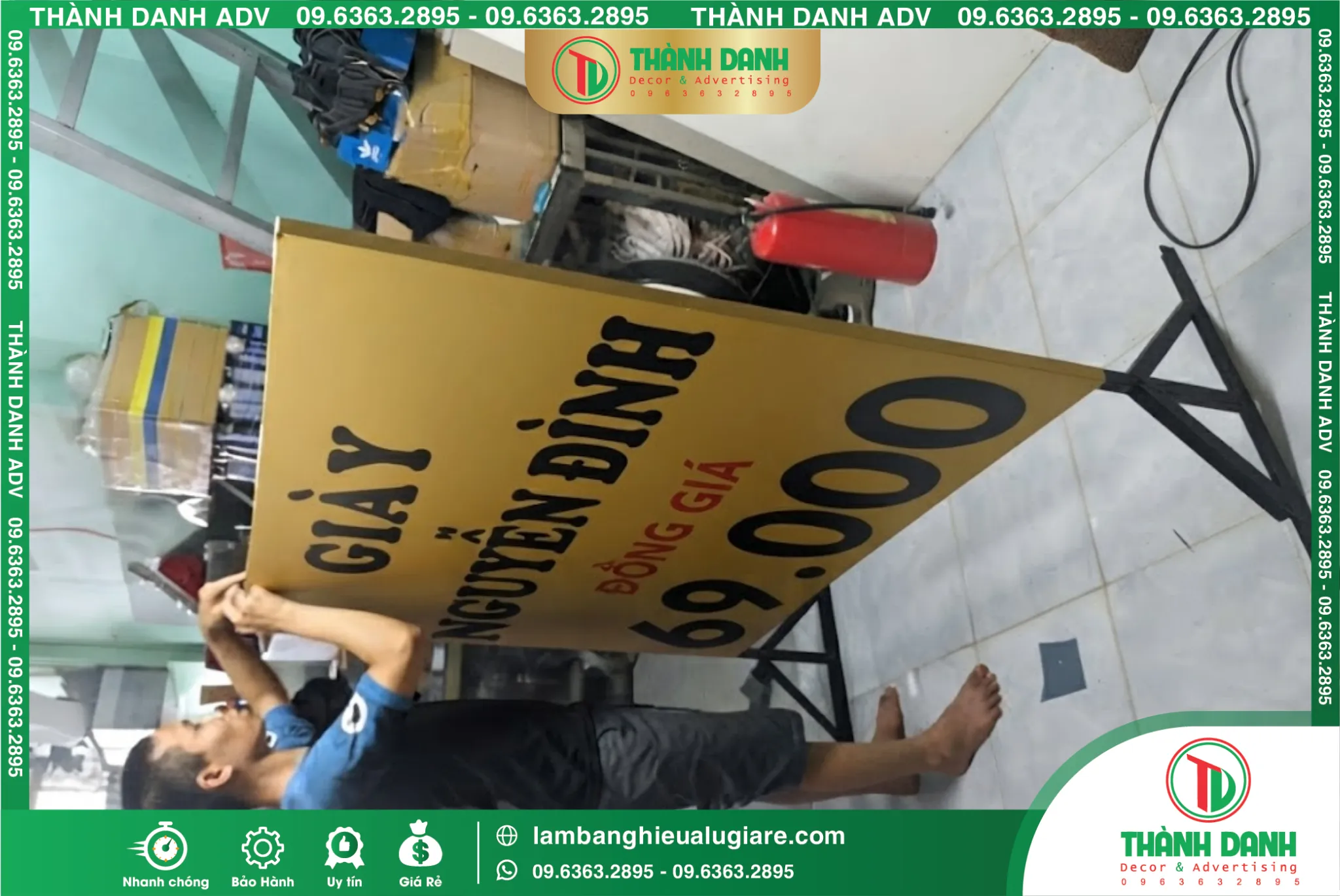 Làm Bảng Hiệu Giày Bình Tân – Mẫu Đẹp, Giá Tốt, Thi Công Tận Nơi