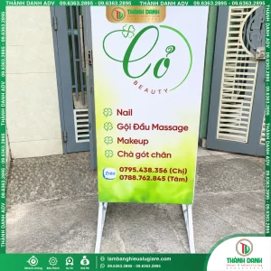 Hộp đèn bạt Cỏ Beauty - in hộp đèn Hiflex giá rẻ