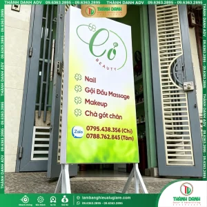 Hộp đèn bạt Cỏ Beauty - in hộp đèn Hiflex giá rẻ