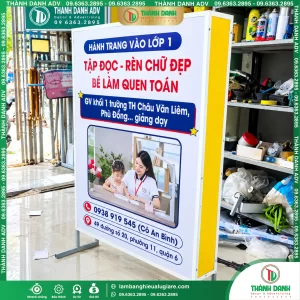 Hộp Đèn Bạt Không Gân Quận 6 – Hành Trang Vào Lớp 1 Giá Rẻ