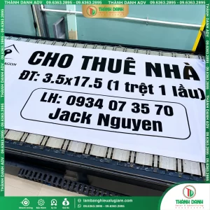 Làm Bạt Cho Thuê Nhà – In Bạt Hiflex Giá Rẻ