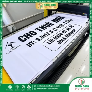 Làm Bạt Cho Thuê Nhà – In Bạt Hiflex Giá Rẻ