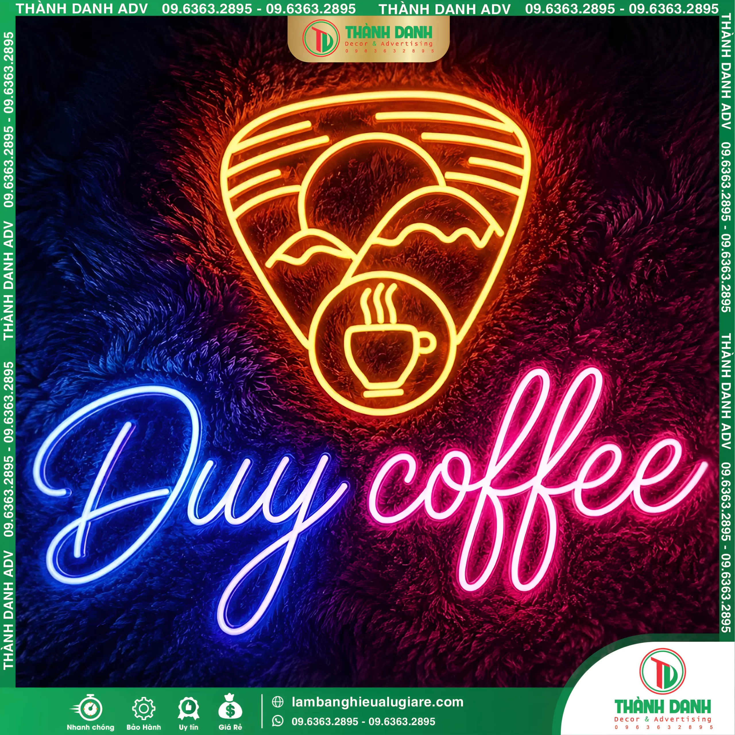 LED Neon Sign dành cho quán Cafe Đẹp, Giá Tốt – Thiết Kế Theo Yêu Cầu