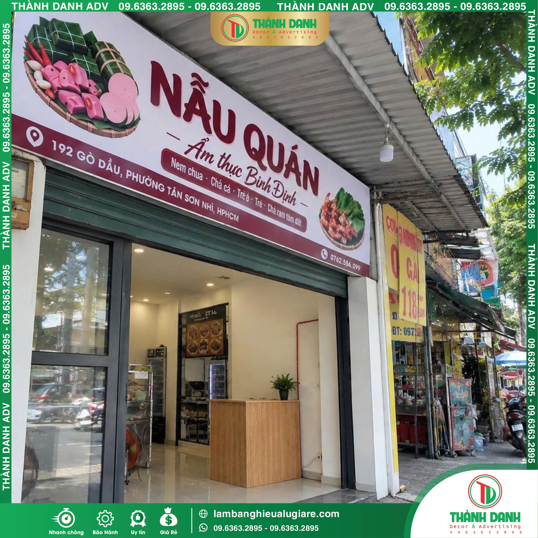 Bảng Bạt Tân Phú Nẫu Quán Ẩm Thực Bình Định – Mẫu Đẹp, Giá Tốt