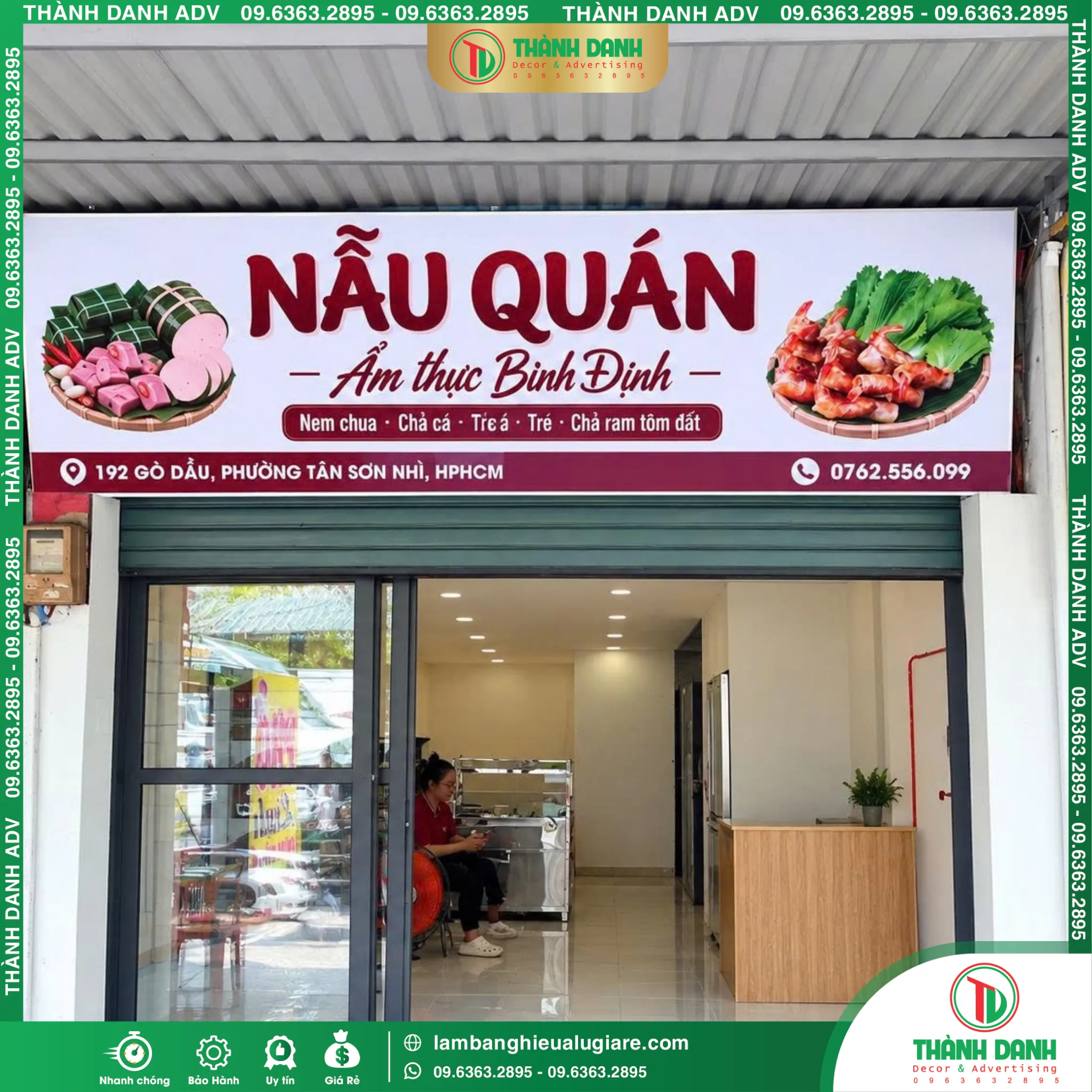 Bảng Bạt Tân Phú Nẫu Quán Ẩm Thực Bình Định – Mẫu Đẹp, Giá Tốt