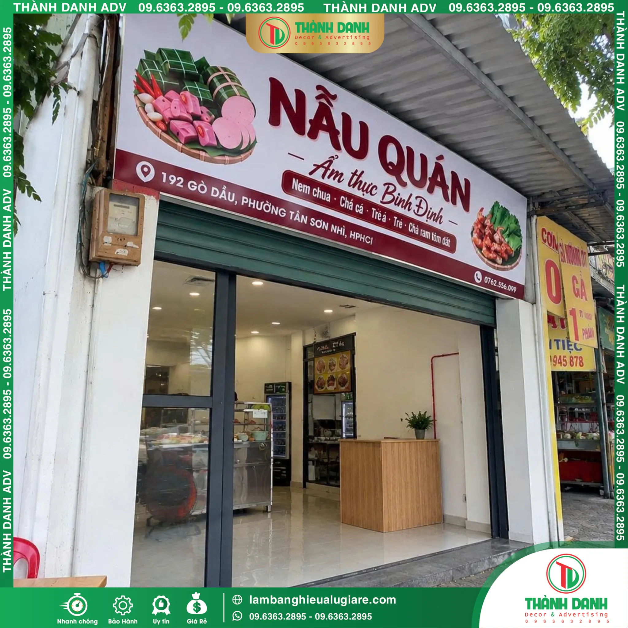 Bảng Bạt Tân Phú Nẫu Quán Ẩm Thực Bình Định – Mẫu Đẹp, Giá Tốt