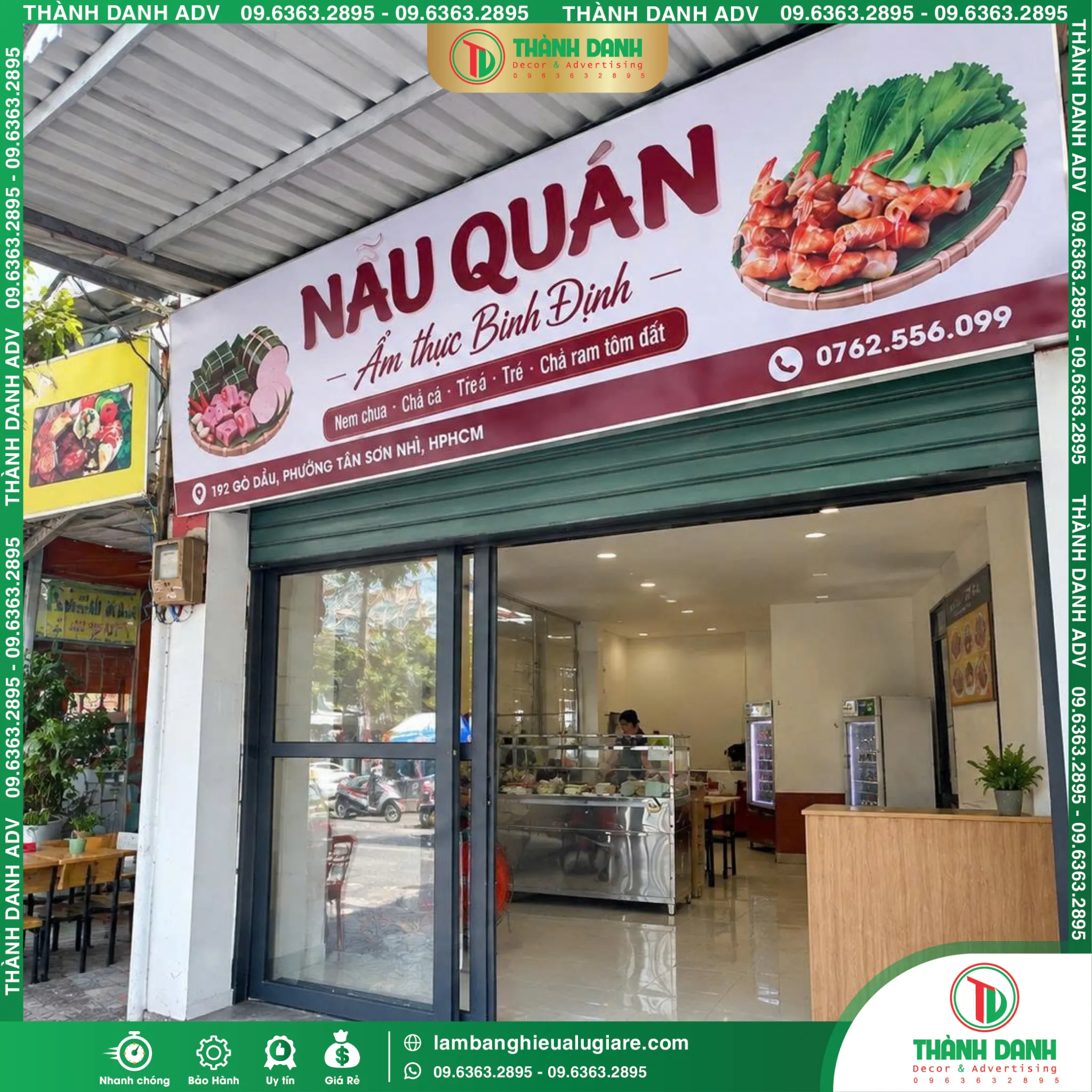 Bảng Bạt Tân Phú Nẫu Quán Ẩm Thực Bình Định – Mẫu Đẹp, Giá Tốt