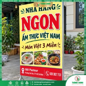 Hộp Đèn Bạt Quận 1 Nhà Hàng – Mẫu Đẹp, Giá Tốt