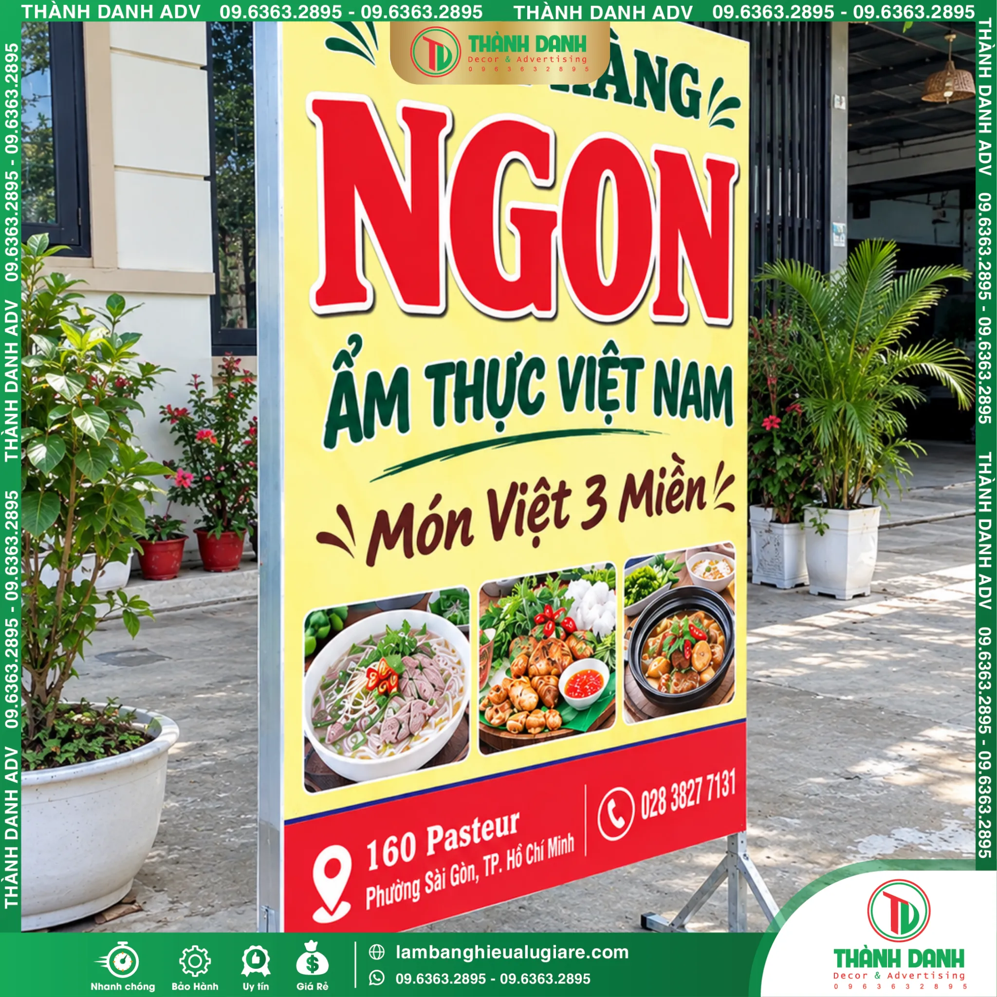 Hộp Đèn Bạt Quận 1 Nhà Hàng – Mẫu Đẹp, Giá Tốt