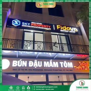 Làm Bảng Hiệu Alu Quận Thủ Đức Cho Quán Bún Đậu Mắm Tôm