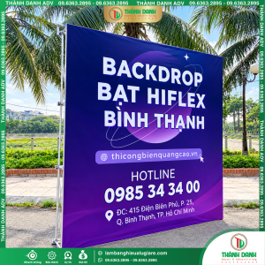 In Bạt Hiflex quận Bình Thạnh Backdrop Gía Rẻ