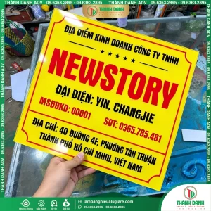 Bảng tên công ty quận 7 NEWSTORY Phường Tân Thuận Gía Rẻ