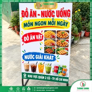 Hộp Đèn Bạt Quận 2 Đồ Ăn Vặt – Mẫu Đẹp, Giá Tốt