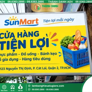 Bảng Vẫy Bạt Quận 2 SunMart – Mẫu Đẹp, Giá Tốt
