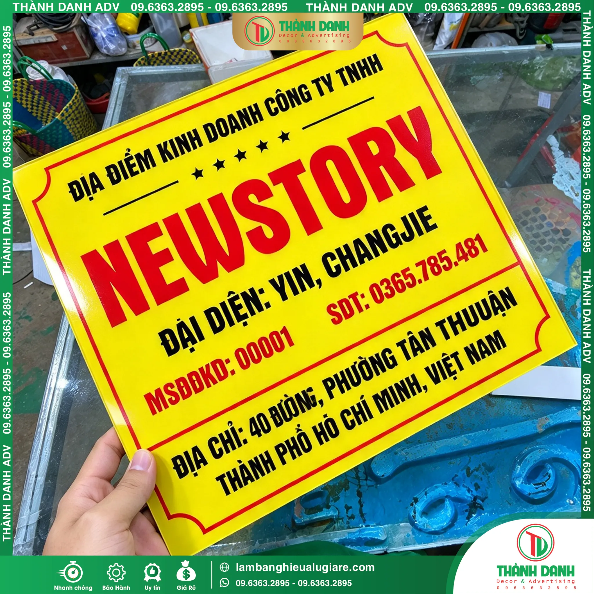 Bảng tên công ty quận 7 NEWSTORY Phường Tân Thuận Gía Rẻ