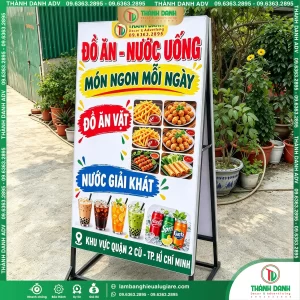 Hộp Đèn Bạt Quận 2 Đồ Ăn Vặt – Mẫu Đẹp, Giá Tốt
