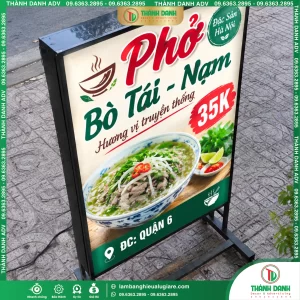 Hộp Đèn Bạt Quận 6 Quán Phở Mẫu Đẹp, Giá Tốt
