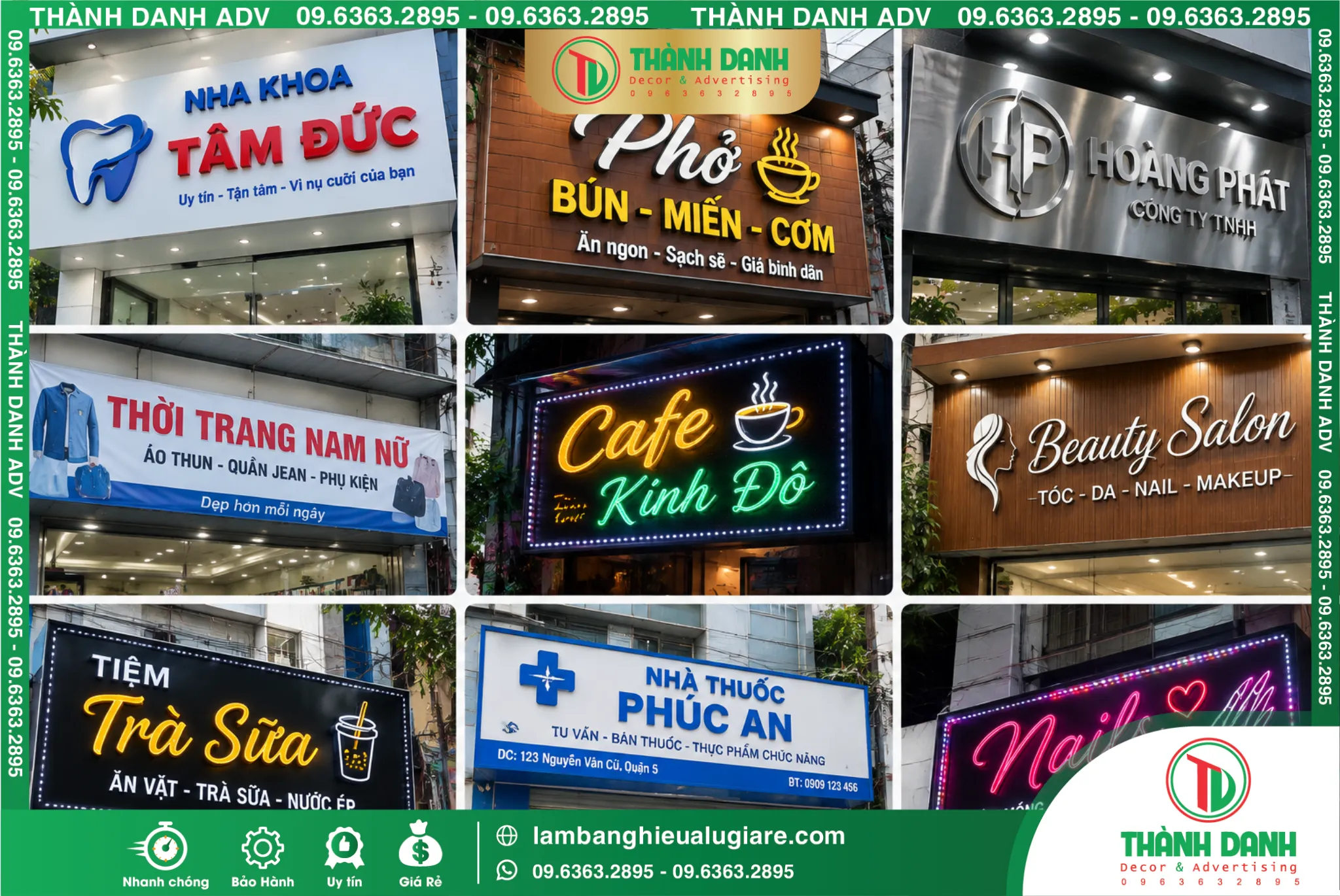Làm thế nào để tiết kiệm chi phí bảng hiệu?